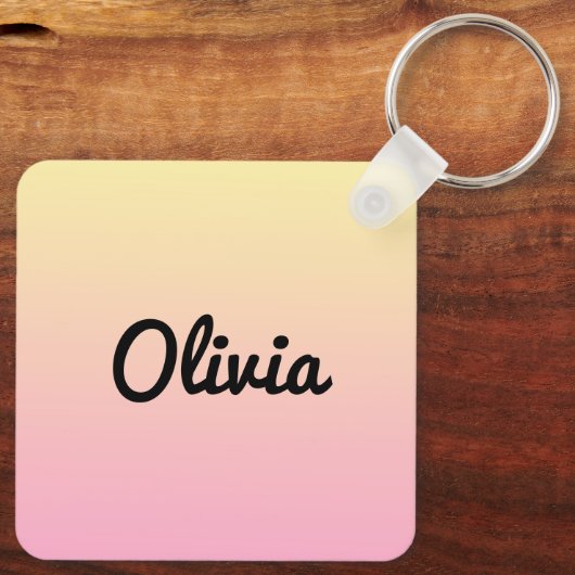 Hawaii | Hawaiian Hula Dancer gepersonaliseerd Sleutelhanger (Achterkant)