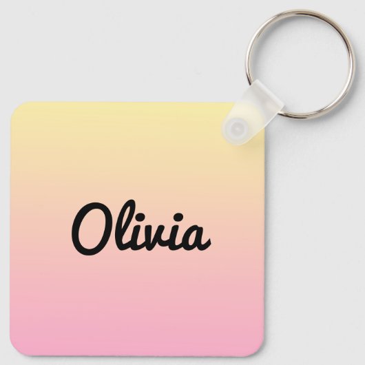 Hawaii | Hawaiian Hula Dancer gepersonaliseerd Sleutelhanger (Achterkant)