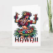 Hawaii | Hawaiian Hula Dancer | Gezegde Hi Kaart (Voorkant)