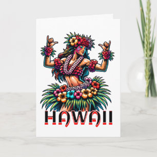 Hawaii   Hawaiian Hula Dancer   Gezegde Hi Kaart