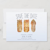 Hawaii Hawaiian Islands Destination Wedding Aankondiging (Voorkant)