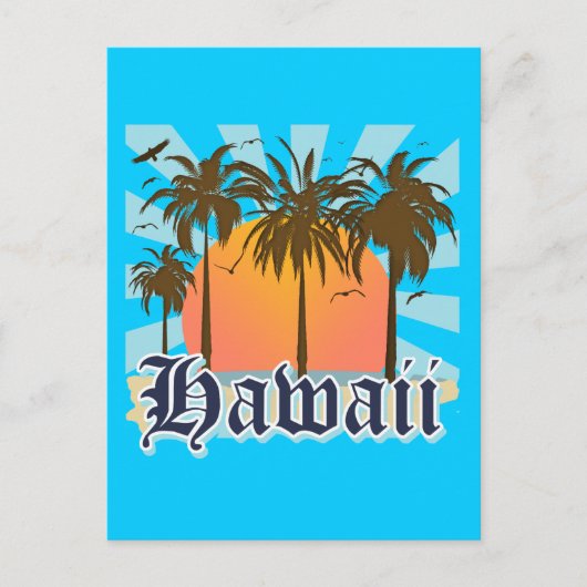 Hawaii Hawaiian Islands Sourvenir Briefkaart (Voorkant)