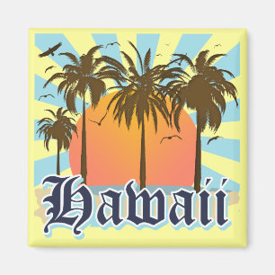 Hawaii Hawaiian Islands Sourvenir Magneet