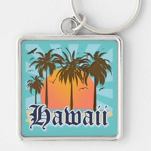 Hawaii Hawaiian Islands Sourvenir Sleutelhanger (Voorkant)