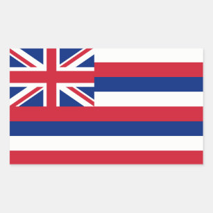 Hawaii/Hawaiian State Flag, Verenigde Staten Rechthoekige Sticker