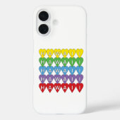 Hawaii Hearts Pattern Rainbow Case-Mate iPhone Case (Achterkant)