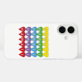 Hawaii Hearts Pattern Rainbow Case-Mate iPhone Case (Achterkant (horizontaal))