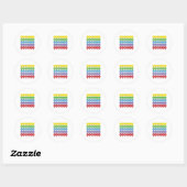 Hawaii Hearts Rainbow Ronde Sticker (Vel)
