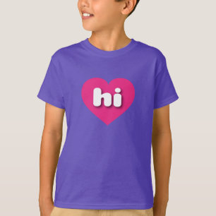 Hawaii heet roze hart - Ik hou van hem T-shirt