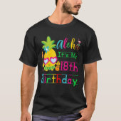 Hawaii Het is 18de verjaardag van Hawaiian Girls T T-shirt (Voorkant)