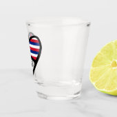 Hawaii, HI-vlag op het hart, warm glas (Rechts)