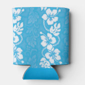 Hawaii hibiscus bloemen patroon monogram blikjeskoeler (Achterkant)