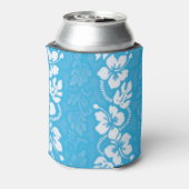 Hawaii hibiscus bloemen patroon monogram blikjeskoeler (Blikje Achterkant)
