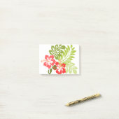 Hawaii Hibiscus Flora Floral Flowers Blossom Post-it® Notes (Op bureau)