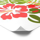 Hawaii Hibiscus Flora Floral Flowers Blossom Poster (Hoek)