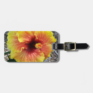 Hawaii Hibiscus Flower Bagagelabel