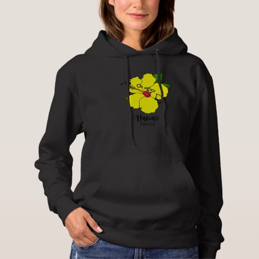 Hawaii Hibiscus Flower Hoodie (Voorkant)