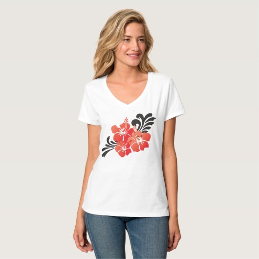 Hawaii Hibiscus Flower T-shirt (Voorkant volledig)
