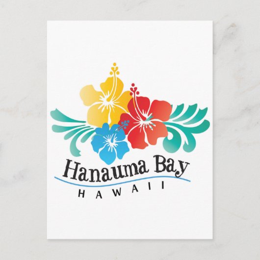 Hawaii Hibiscus Flowers Briefkaart (Voorkant)