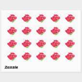 Hawaii Hibiscus Flowers Hart Sticker (Vel)