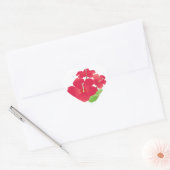 Hawaii Hibiscus Flowers Hart Sticker (Envelop)
