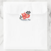 Hawaii Hibiscus Flowers Ronde Sticker (Tas)