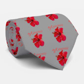 Hawaii Hibiscus Flowers Stropdas (Opgerold)