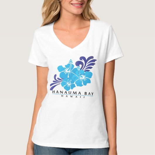 Hawaii Hibiscus Flowers T-shirt (Voorkant)