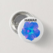 Hawaii Hibiscus Ronde Button 3,2 Cm (Voorkant /achterkant)