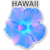 Hawaii Hibiscus Sticker (Voorkant)