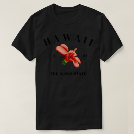 Hawaii Hibiscus T-shirt (Design voorkant)