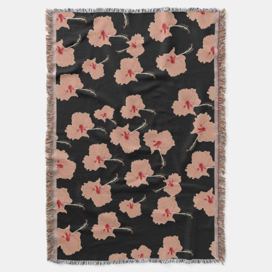 Hawaii Hibsicsus Flowers Deken (Voorkant Verticaal)