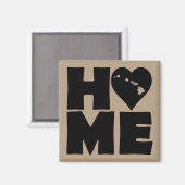 Hawaii Home Heart State Fridge Magnet (Voorkant / Achterkant)