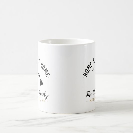 Hawaii Home Sweet Home Familie Monogram Mok (Center)