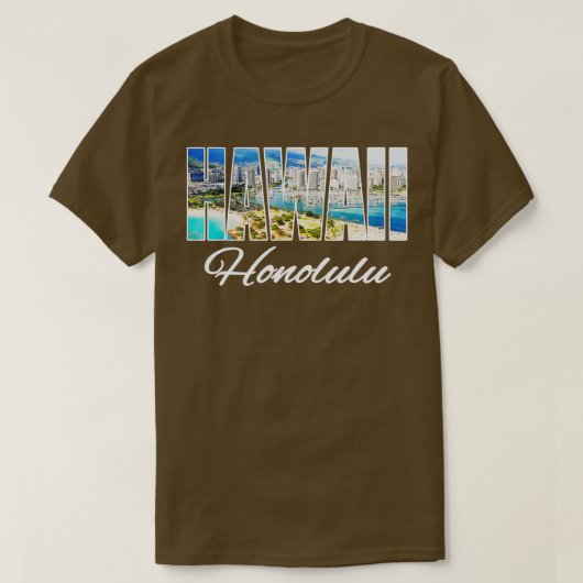 Hawaii Honolulu Beach Hawaiian Island T-shirt (Design voorkant)