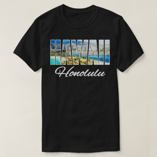 Hawaii Honolulu Beach Hawaiian Island T-shirt (Design voorkant)