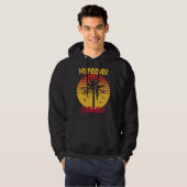 Hawaii Honolulu Palm Tree Surfing Hoodie (Voorkant volledig)