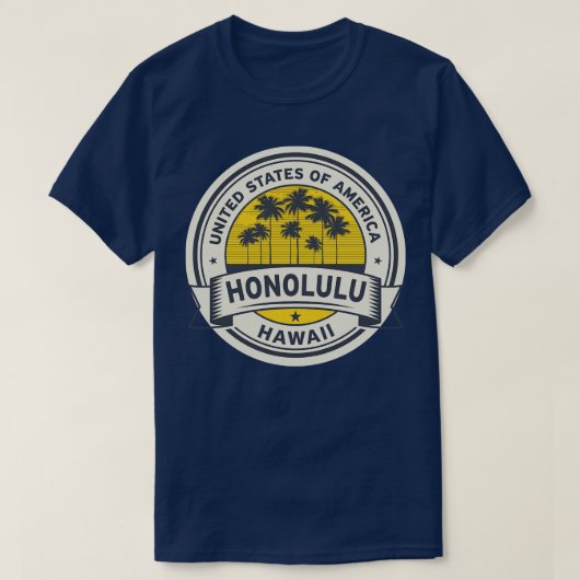 Hawaii Honolulu T-shirt (Design voorkant)