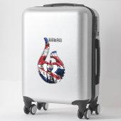 Hawaii Honu Tribal Hook HIFlag Sticker (Koffer)