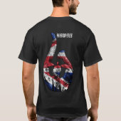 Hawaii Honu Tribal Hook HIFlag T-shirt (Achterkant)