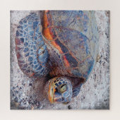 Hawaii Honu Zee schildpad foto stijlvol kleurrijk Legpuzzel (Horizontaal)
