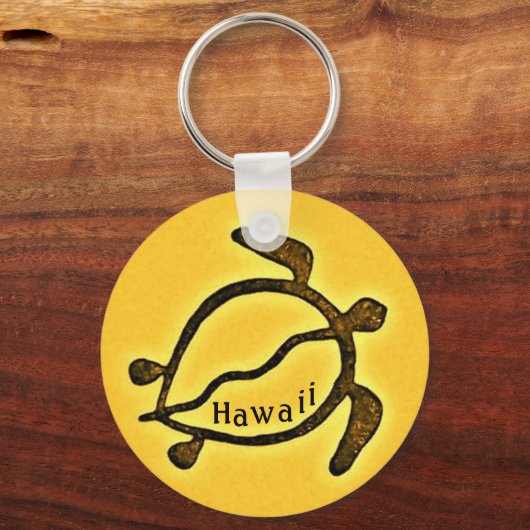 Hawaii Honu Zee Turtle Sleutelhanger (Voorkant)