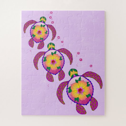 Hawaii Honu Zee Turtles Legpuzzel (Verticaal)