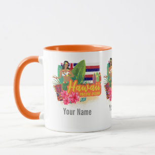 Hawaii Hula Dancer Retro Pacific Souvenir Mok