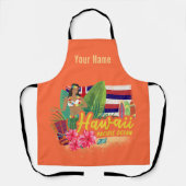 Hawaii Hula Dancer Retro Pacific  Souvenir Schort (Voorkant)