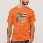 Hawaii Hula Dancer Retro Pacific Souvenir T-shirt (Voorkant)