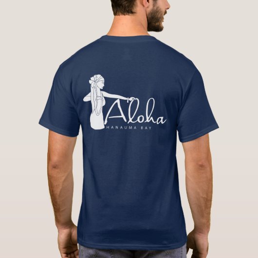 Hawaii Hula Dancer T-shirt (Achterkant)