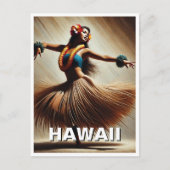 Hawaii Hula Dancer Travel Briefkaart (Voorkant)