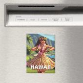 Hawaii Hula Dancer Travel Magneet (Insitu (Vaatwasser))