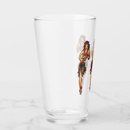 Hawaii Hula - Pint Glass Glas (Rechts)